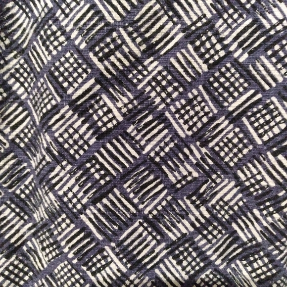 Anthropologie Cartonnier Cropped Pants Blue White Print Size 2 - Picture 3 of 9